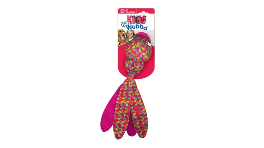 KONG Hundespielzeug Wubba Finz Pink S