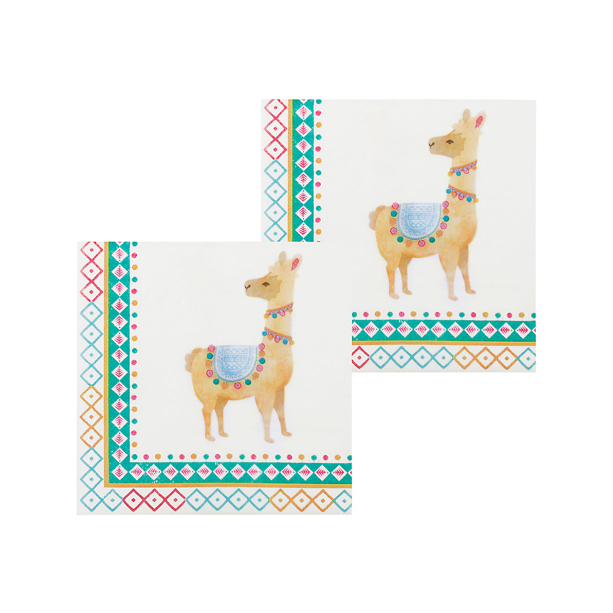 Servietten Lama (33 x 33 cm), 12 Stück