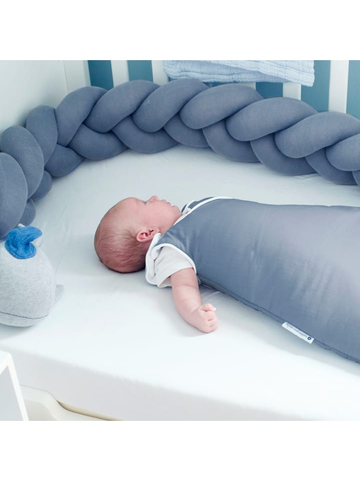 nordic coast company  Baby Schlafsack Grau-Blau günstig kaufen 70