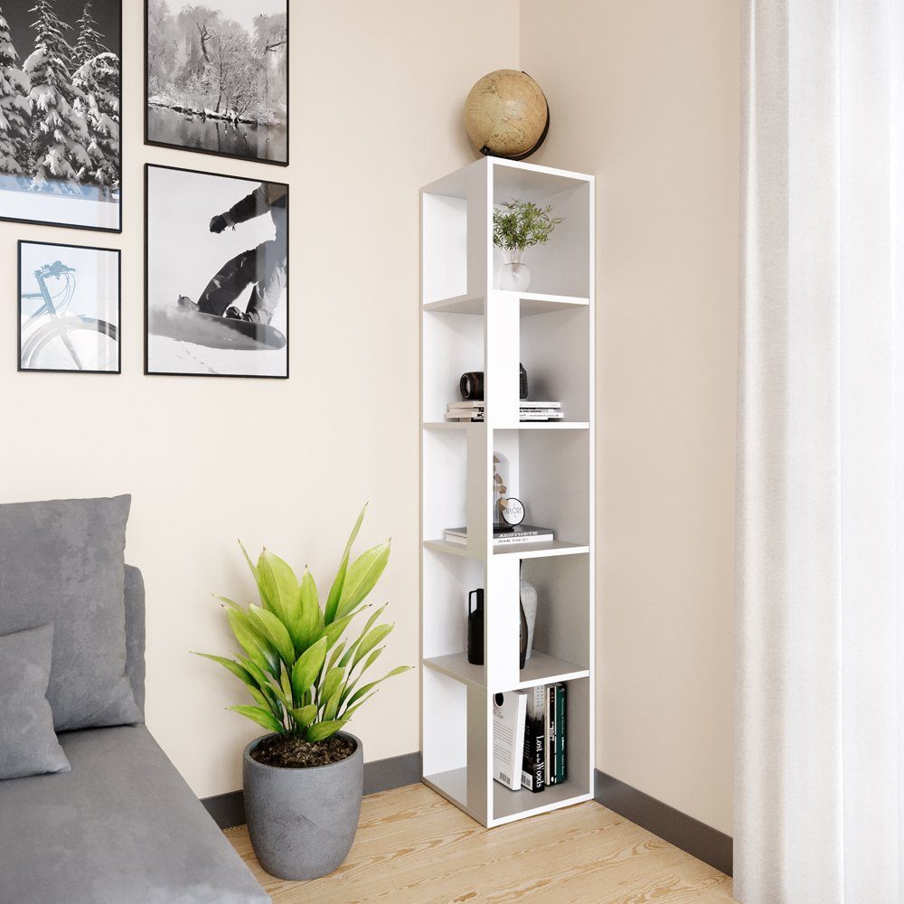 Vicco Eckregal Bücherregal Wandregal LIO Weiß