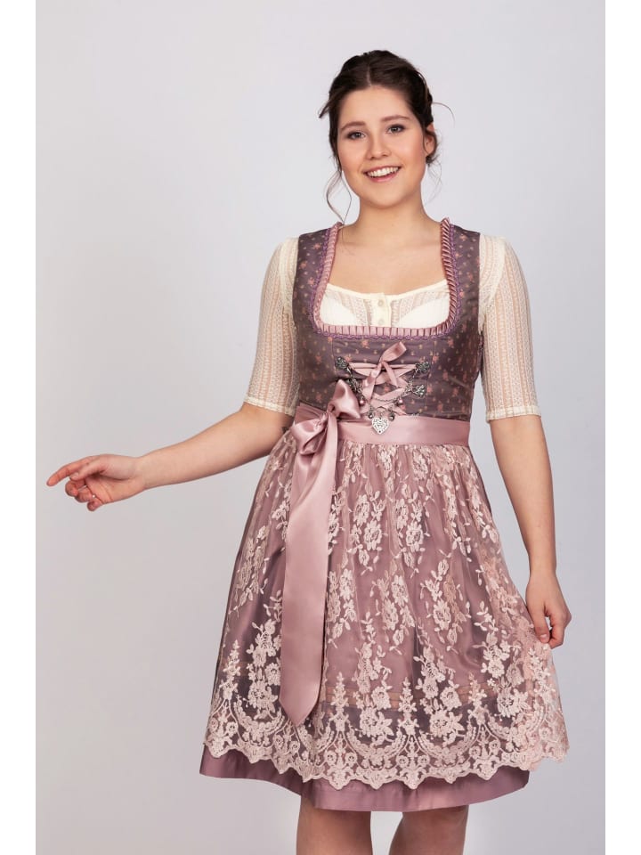 Edelnice Mini Dirndl 2-teilig Madeleine in rose günstig kaufen
