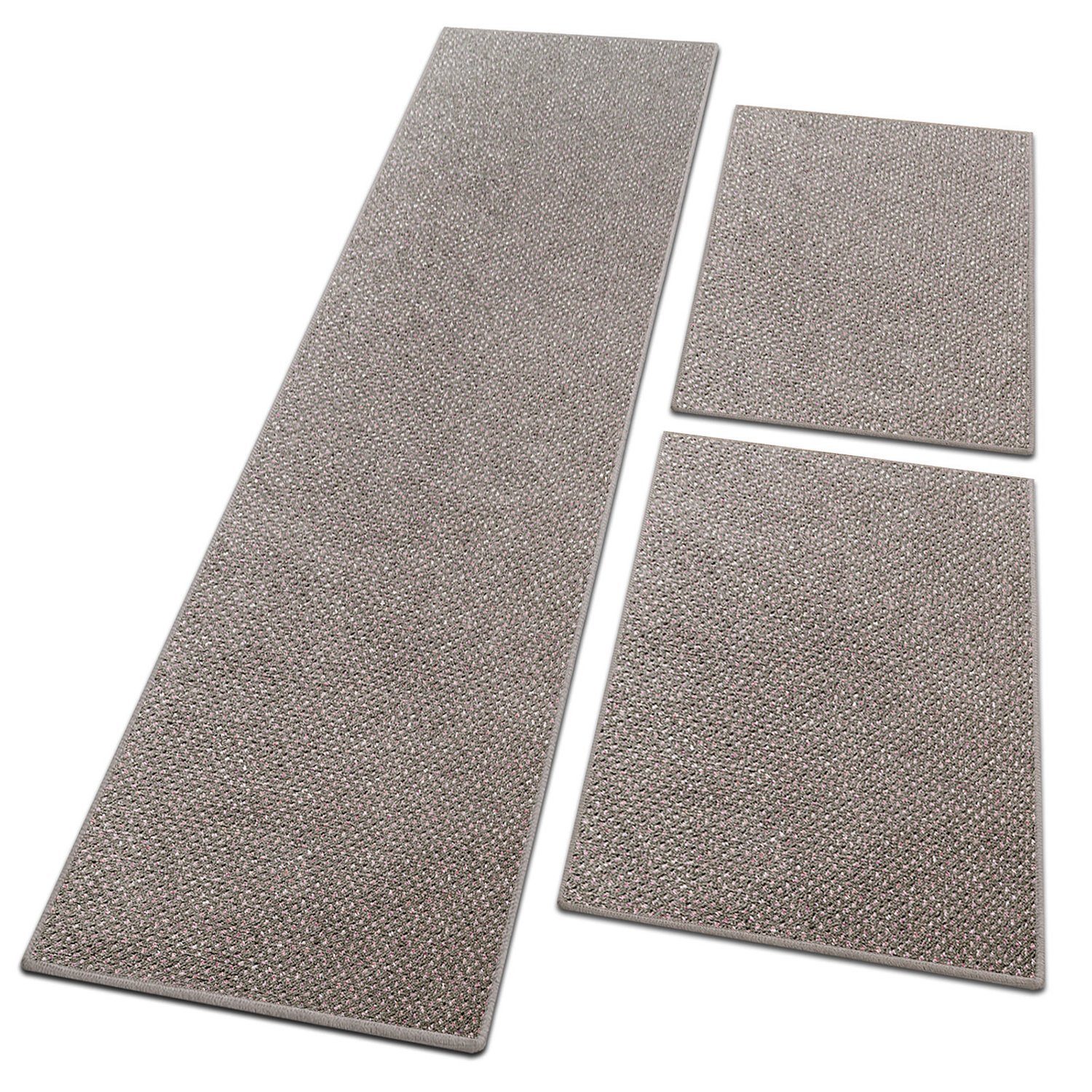 Bettumrandung Ponto, 5 Farben & 3 Größen, Bettvorleger Floordirekt, Höhe 6.5 mm, (3-tlg)