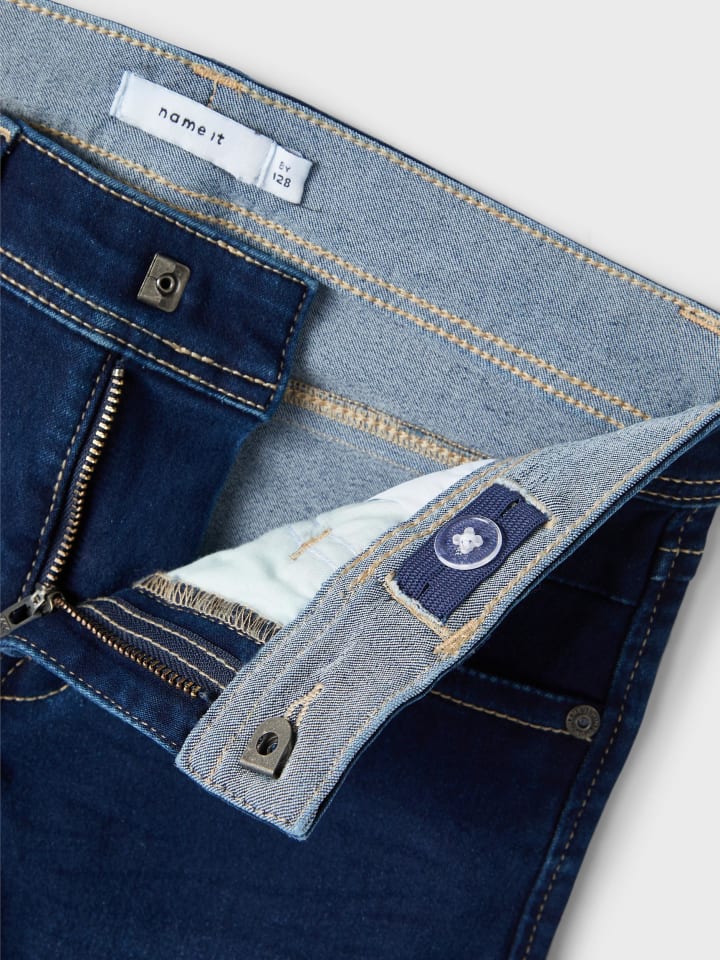 name it Jeans slim fit in dark blue denim günstig kaufen