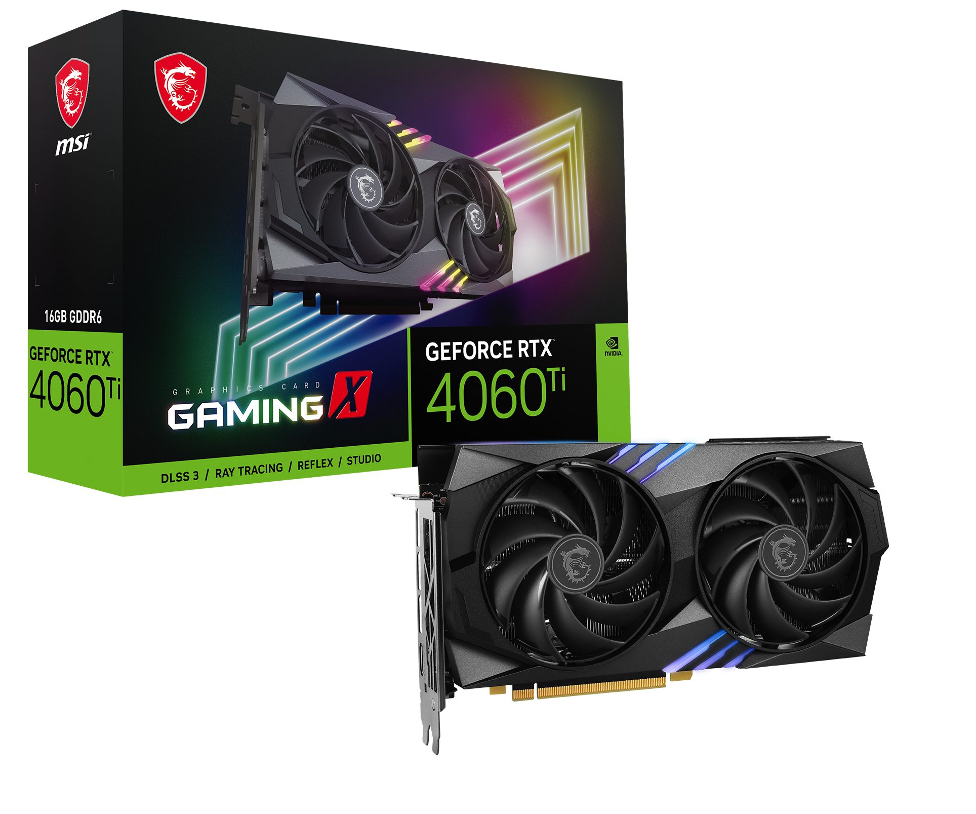 MSI RTX 4060 Ti GAMING X 16G Grafikkarte (16 GB, GDDR6)