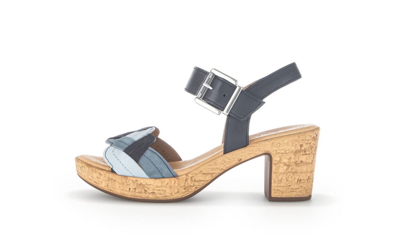 GABOR Plateau Sandalen blau