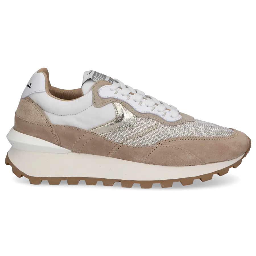 VOILE BLANCHE - Sneaker low QWARK Veloursleder - beige