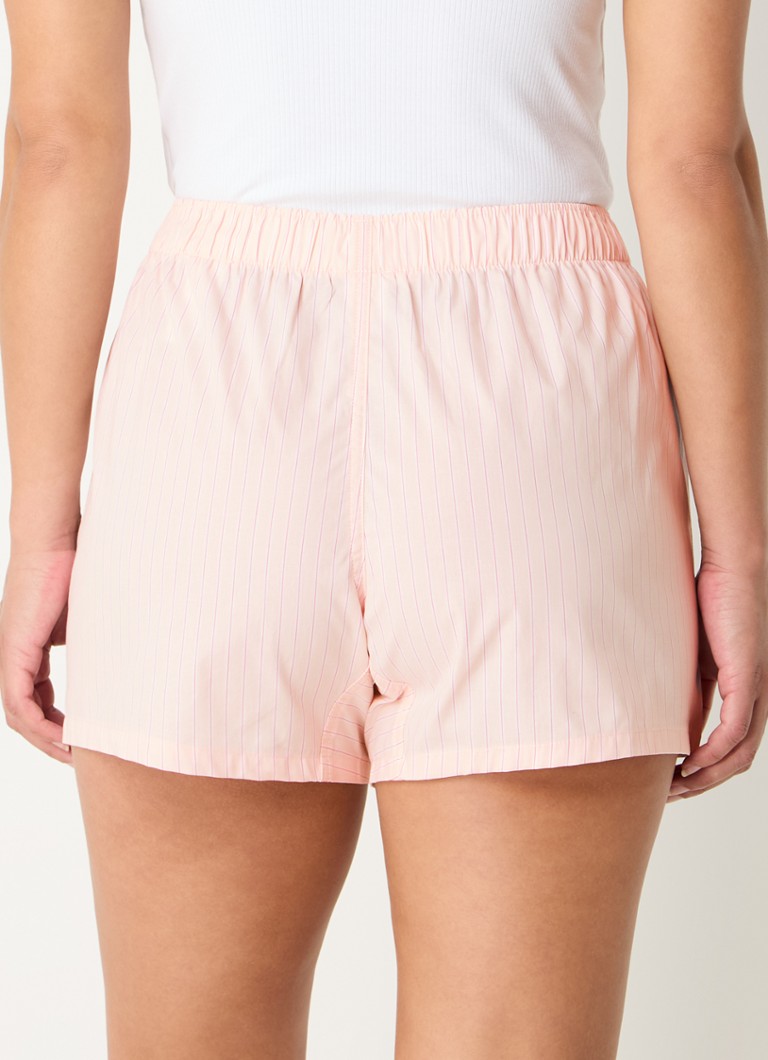Pantaloncini da casa slim-fit di Calvin Klein con righe stampate