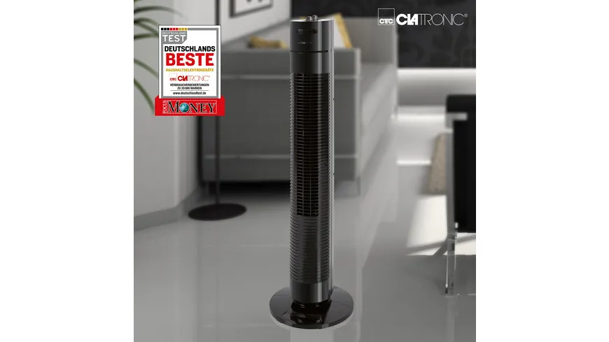 CLATRONIC Turmventilator TVL3770 schwarz