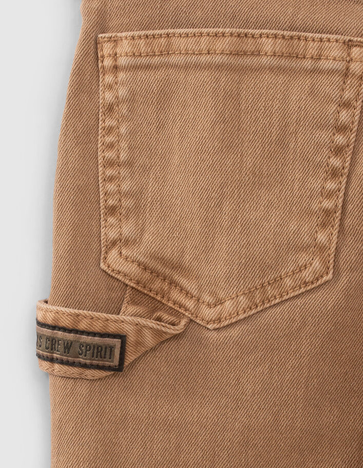 Pantalon STRAIGHT camel esprit Charpentier garçon