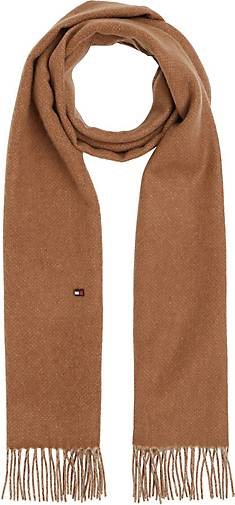 TOMMY HILFIGER Herren Kaschmirschal TH CASHMERE PLAQUE SCARF