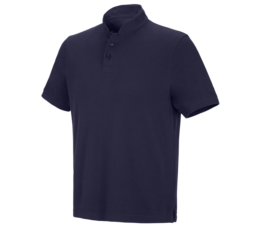 e.s. Polo-Shirt cotton Mandarin