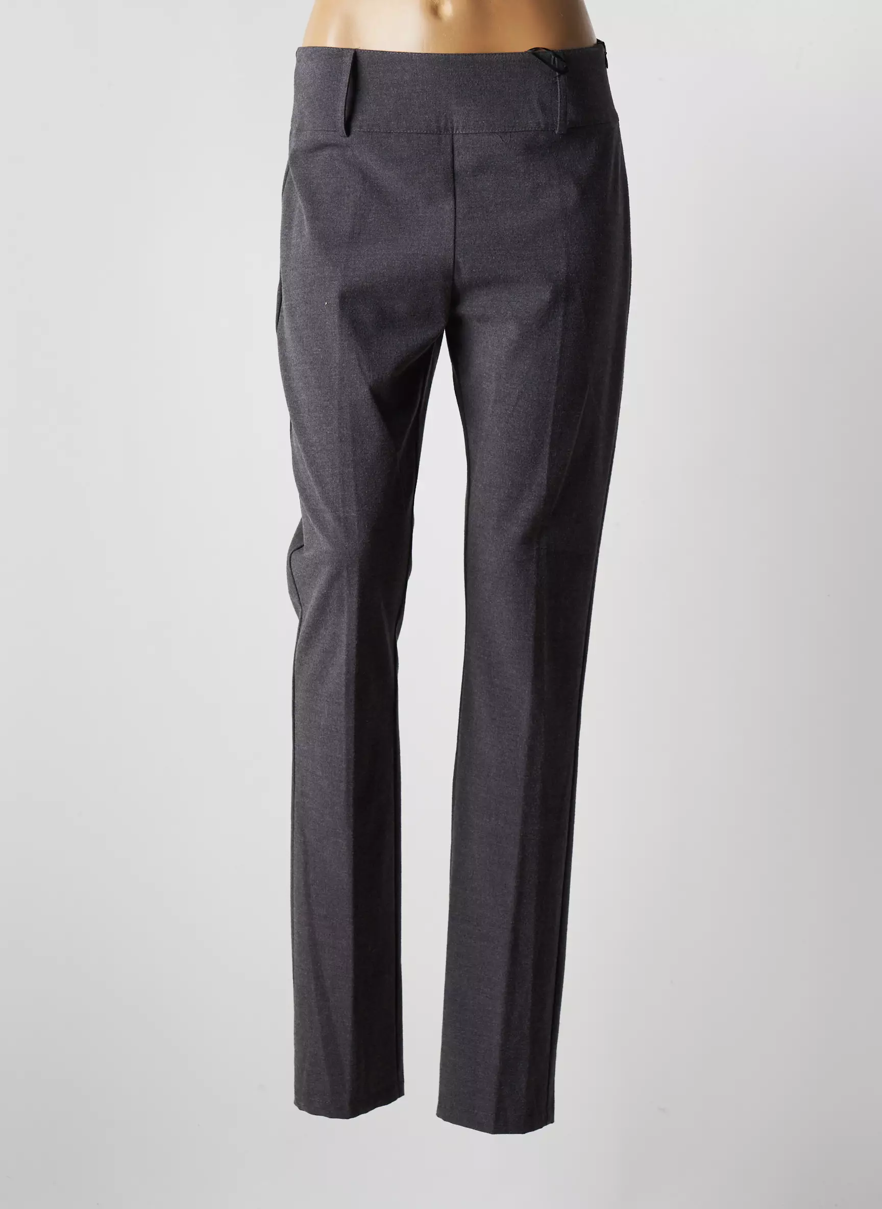 Cristina Gavioli Pantalons Slim Femme couleur gris