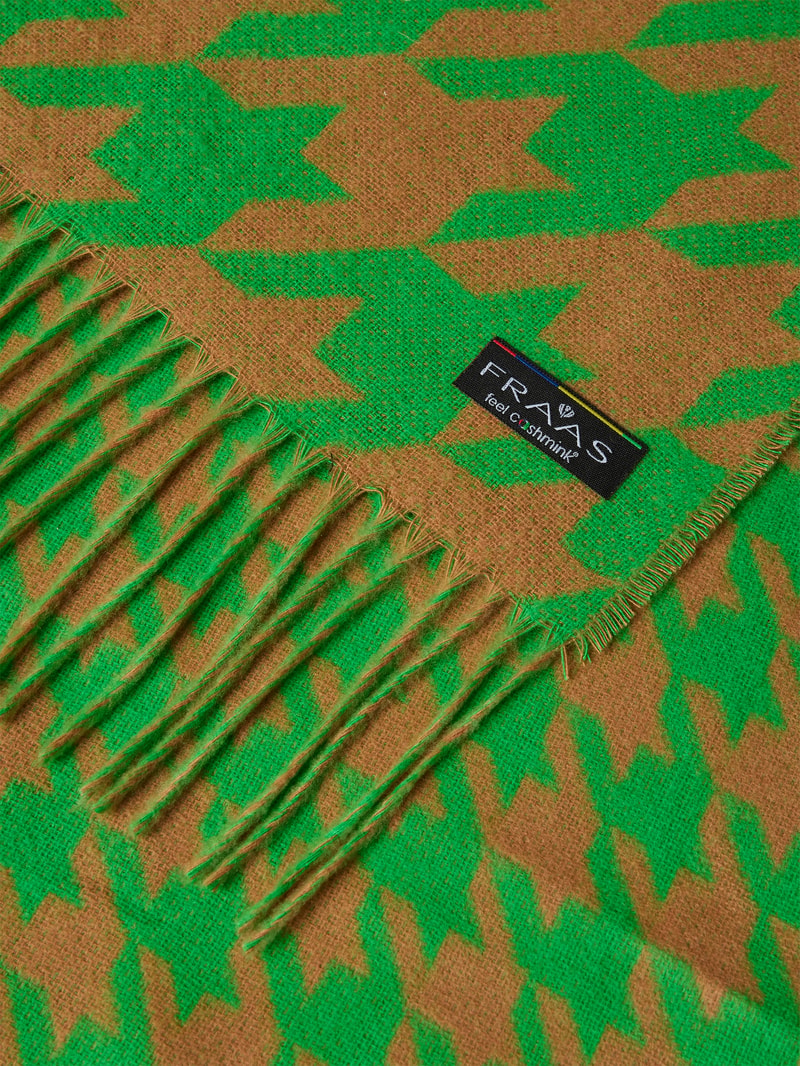 Schal mit Muster-Mix in grün