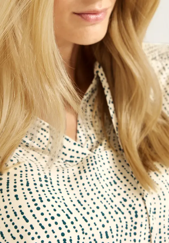 CECIL Printbluse mit Smockdetail