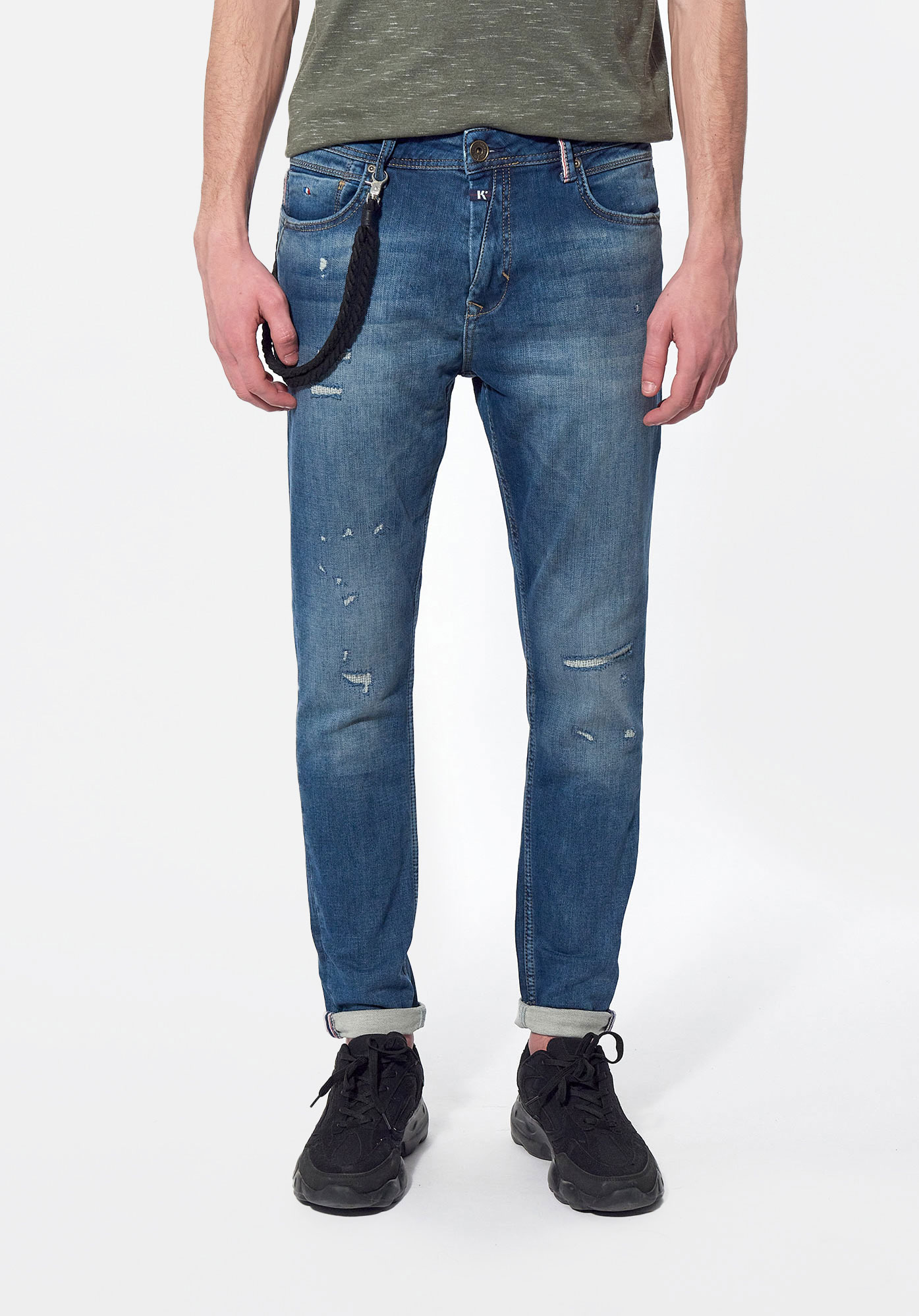 JUDE   Jean tapered slim bleu Homme