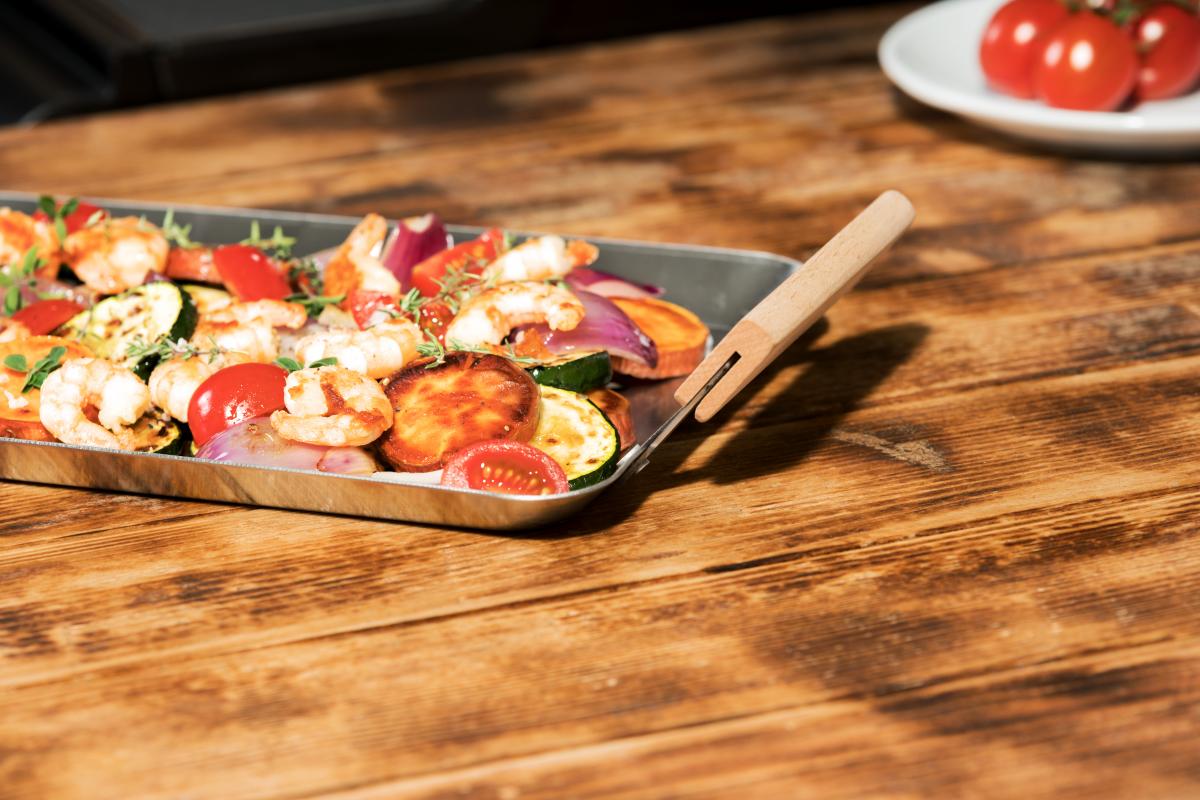 Hecht Grillschale Padella mit Holzgriffe