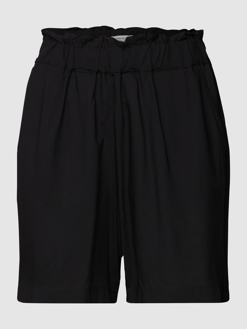 Bermudas mit Allover-Muster in schwarz
