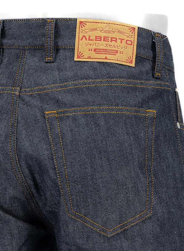 Alberto, Jeans Jive, Wide Fit, Baumwoll-Stretch, navy