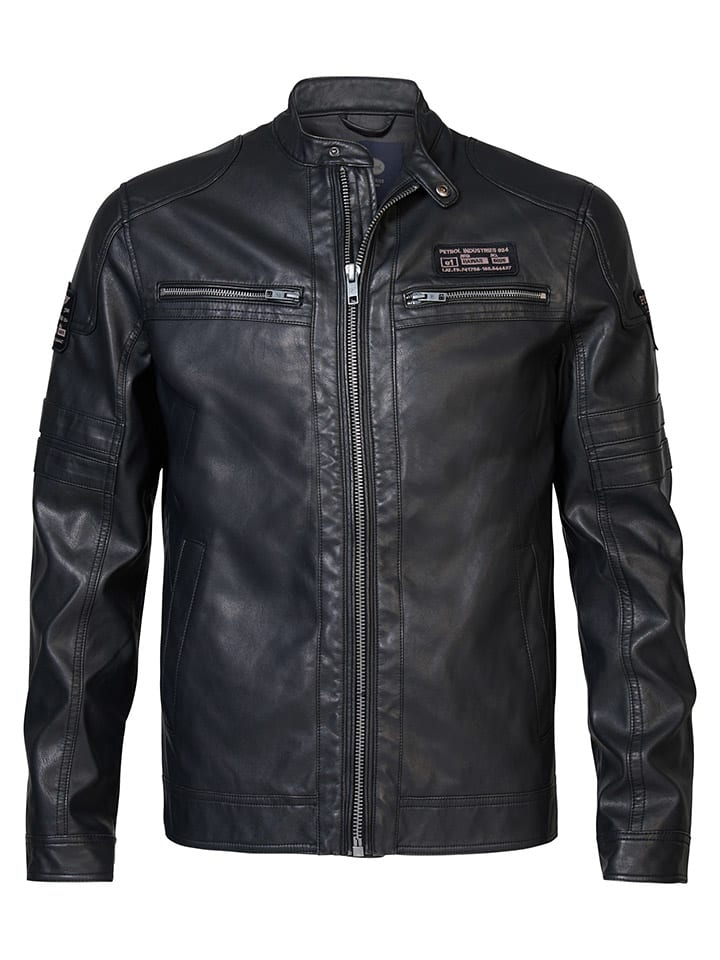 Petrol Industries Kunstlederjacke in Anthrazit günstig kaufen