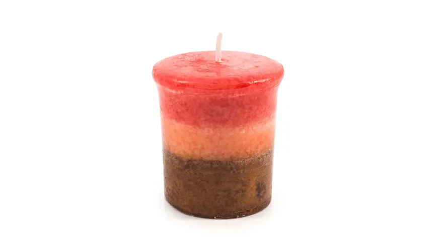 pajoma Votivkerze Apfel/Zimt Rot, Braun