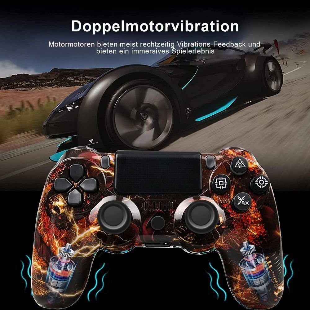 KINSI Gamepad, Game Controller, für PS4, Wireless, Bluetooth PlayStation 4-Controller