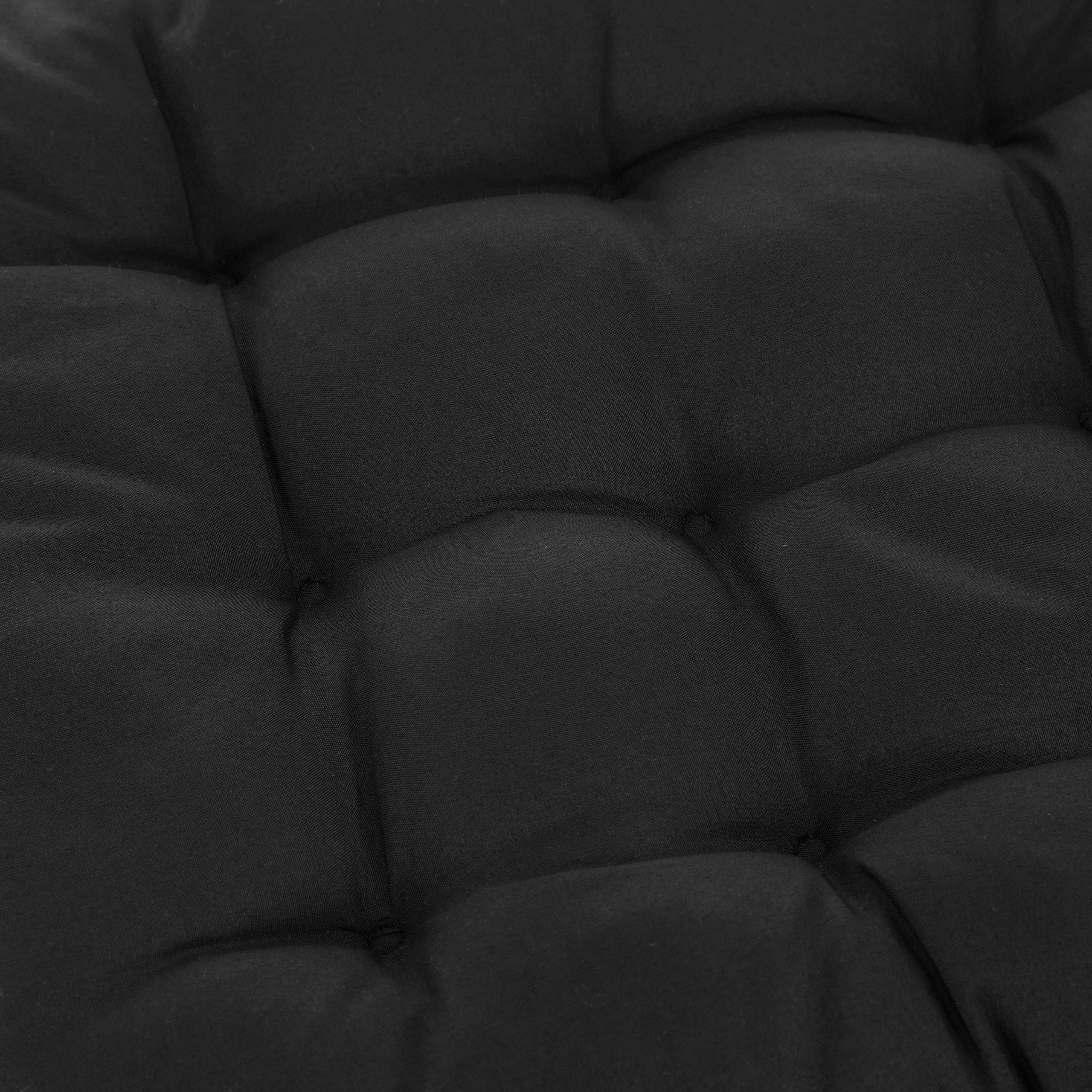 relaxdays Stuhlkissen 4er Set Stuhlkissen schwarz