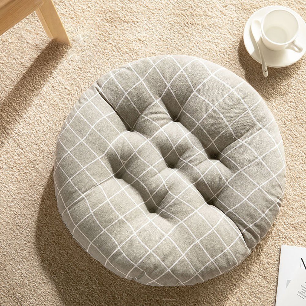 Blusmart Sitzkissen 40*40cm45*45cm50*50cm Stuhlkissen rund, Sofakissen, Tisch- und Stuhlauflagen für den Innen- und Außenbereich