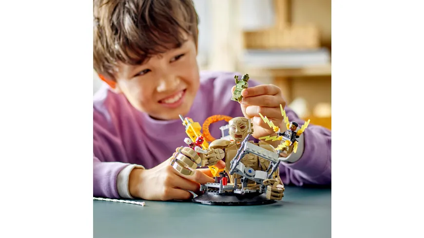 LEGO Marvel 76280 Spider-Man vs. Sandman: Showdown, Superhelden-Spielzeug