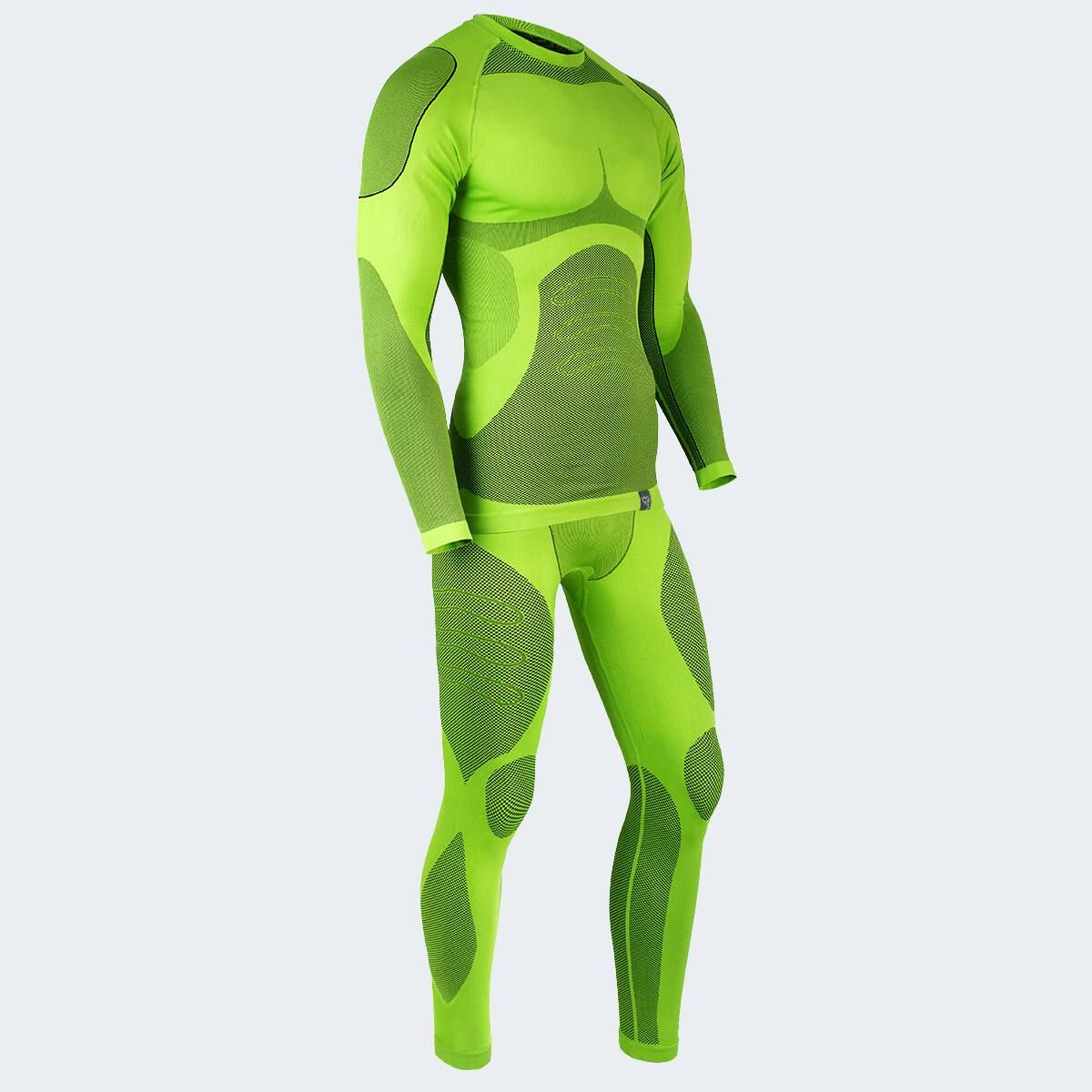 Black Snake Python Lime Herren Funktionsunterwäsche Set
