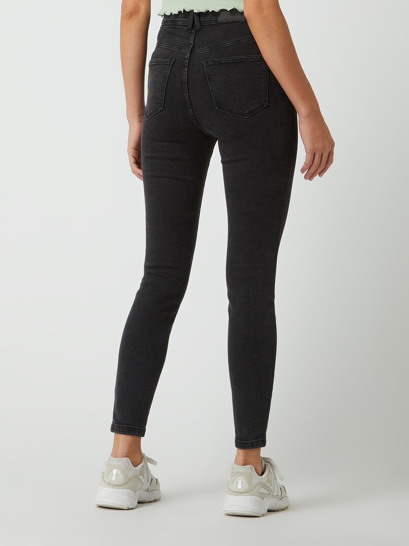 Super Skinny Fit High Waist Jeans mit Stretch-Anteil in schwarz