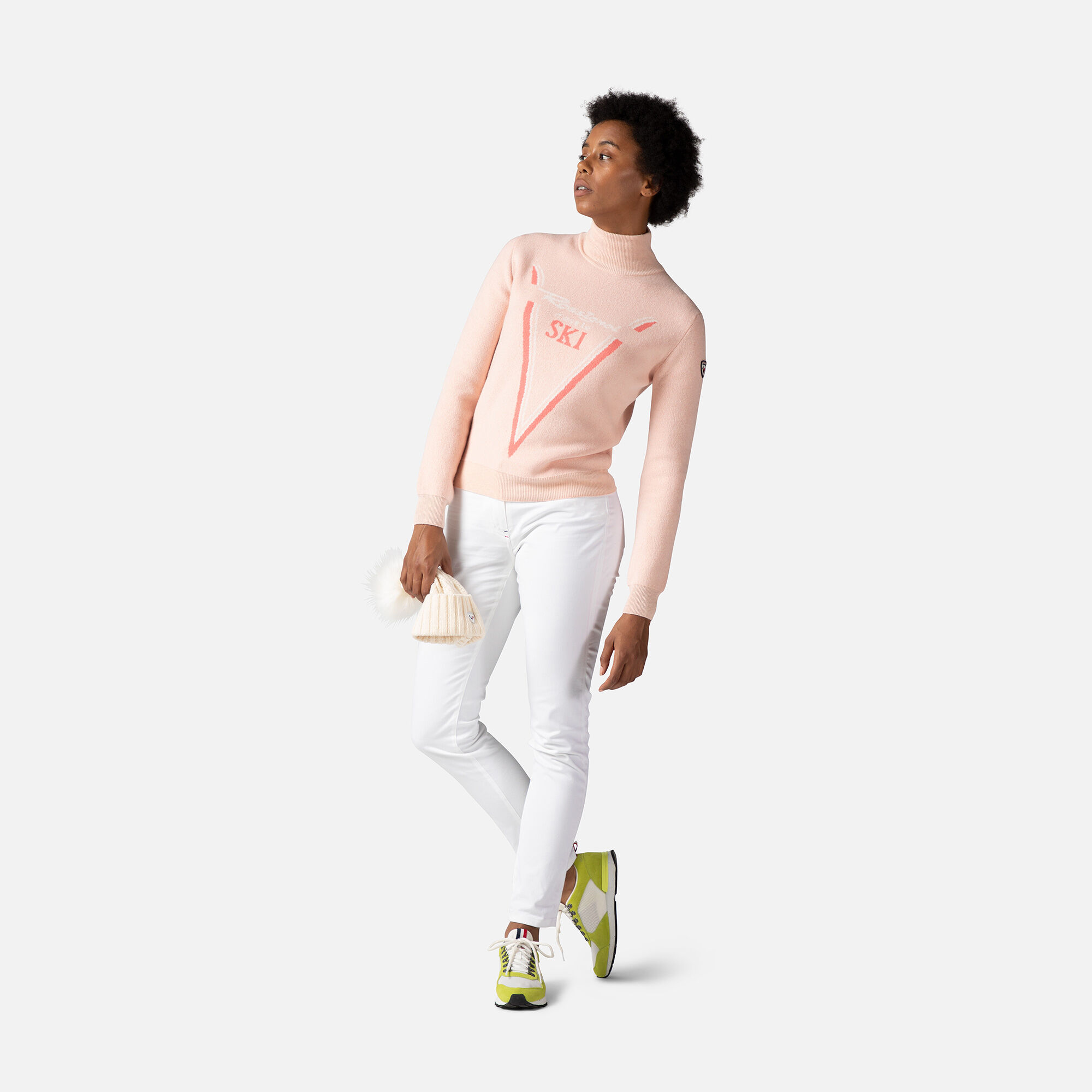 Pull en maille à col haut Victoire femme
