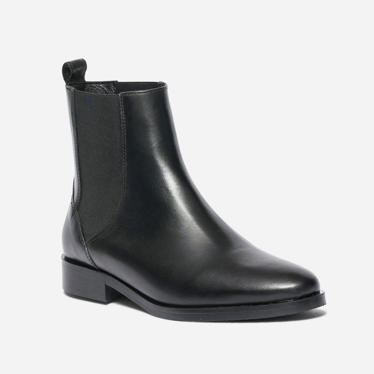 Chelsea boots noir éco-conçu en cuir