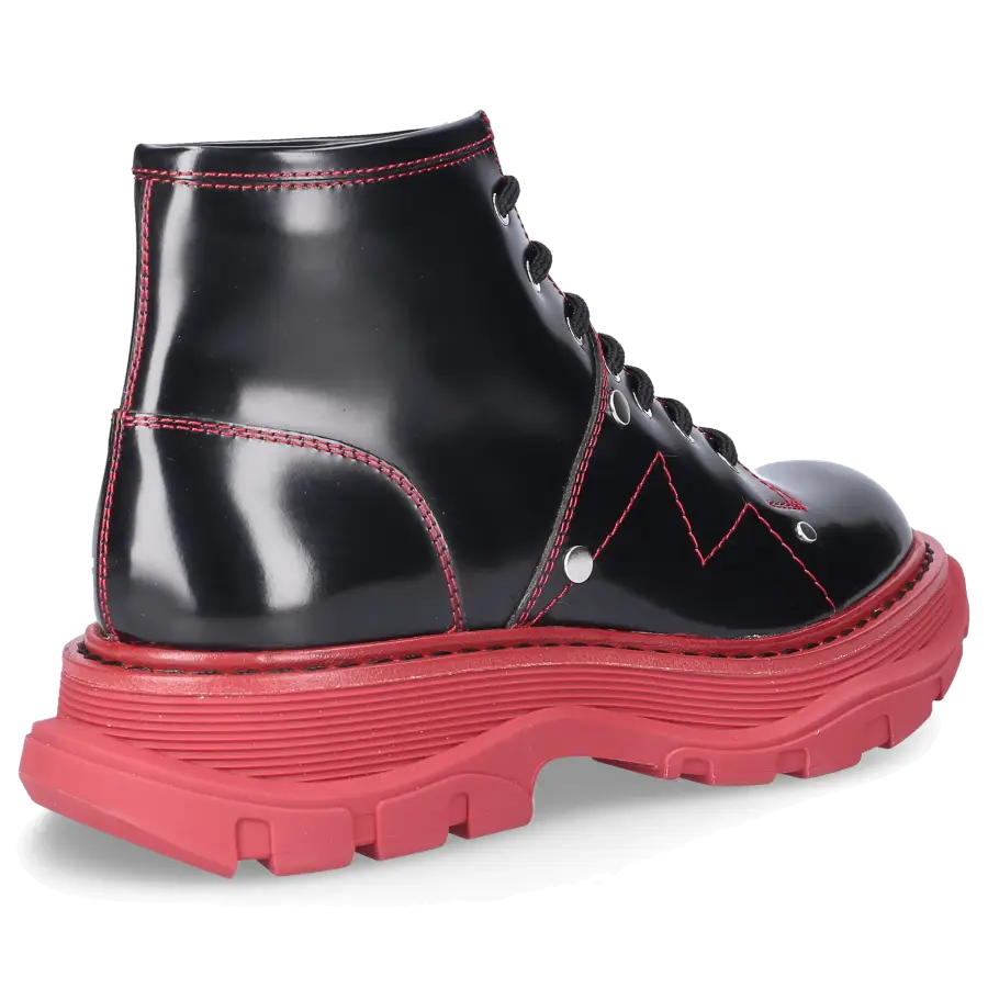 Alexander McQueen - Stiefeletten Kalbsleder - rot