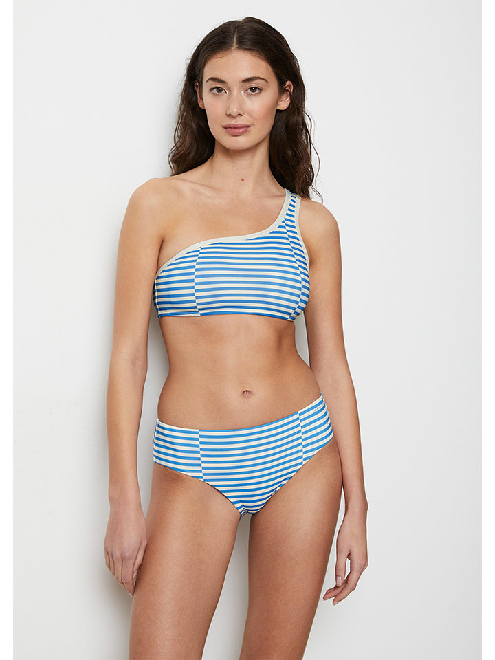 Marc O´Polo Bikini-Oberteil in Blau/ Weiß günstig kaufen