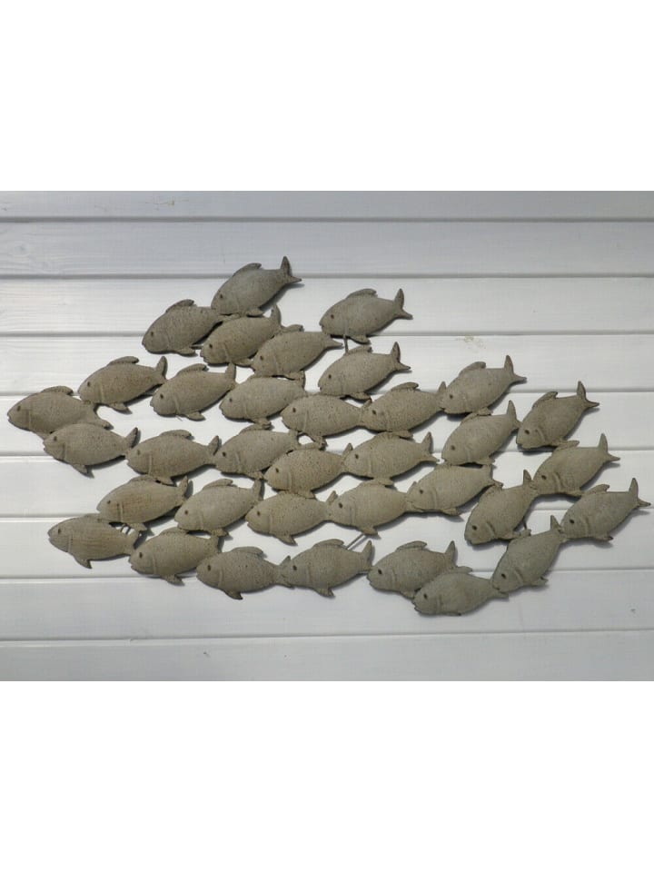 Boltze Wandobjekt FISCHSCHWARM Metall 97 cm günstig kaufen onesize