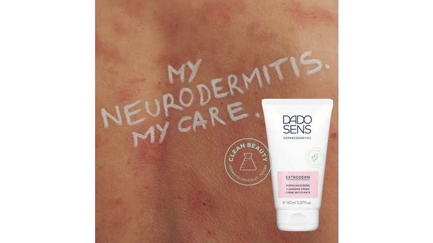 DADO SENS EXTRODERM Reinigungscreme- bei  trockener Haut und Neurodermitis 150 ml