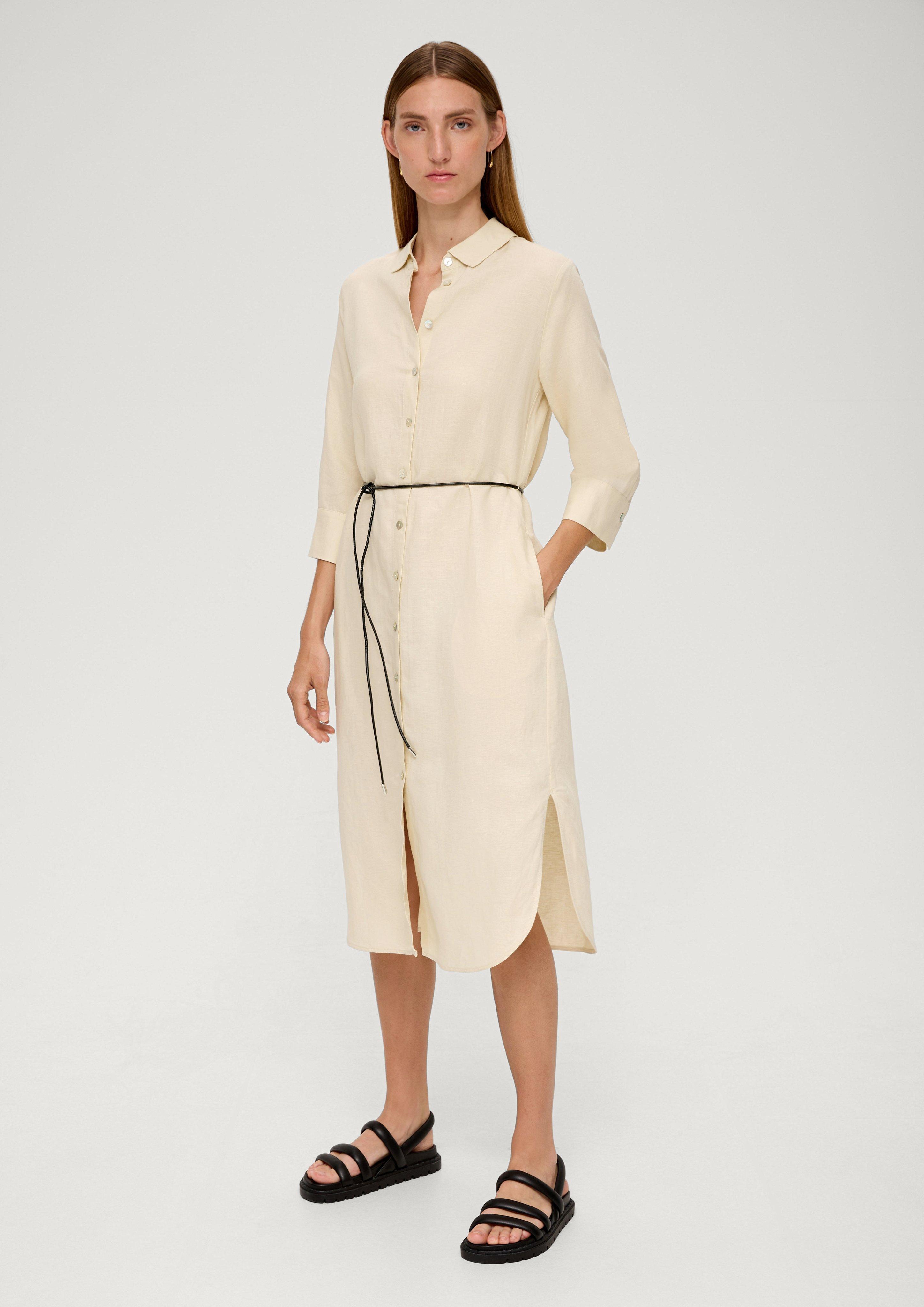 Kleid aus Leinenmix  2132298-1027