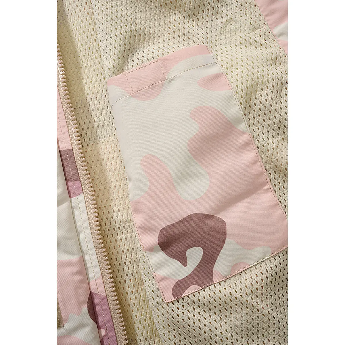 Ladies Summer Windbreaker Frontzip candy-camo