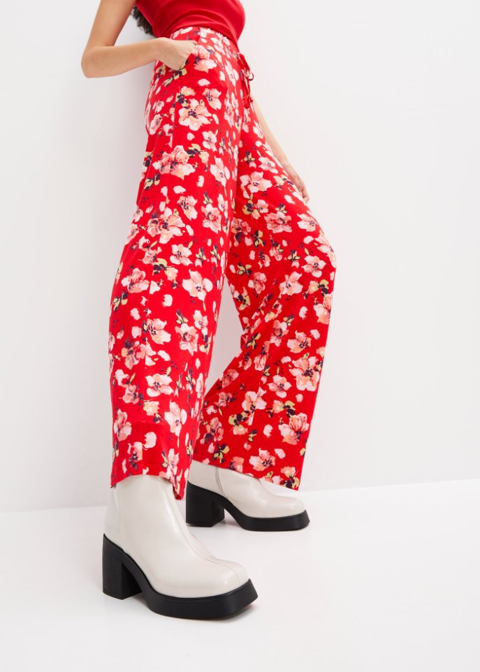 Shirthose mit weitem Bein aus nachhaltiger Viskose