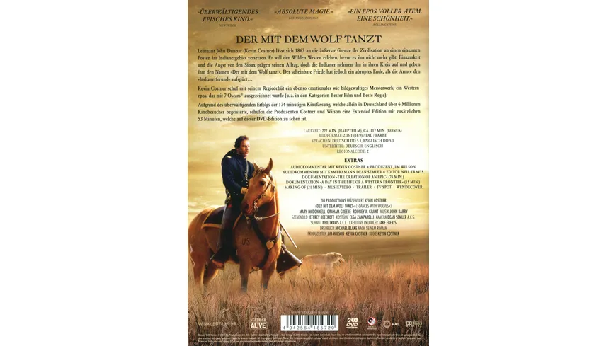Der mit dem Wolf tanzt - Extended Version  [2 DVDs]