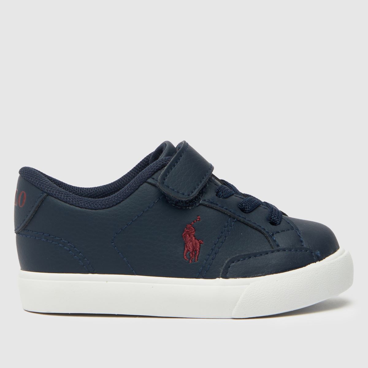 Polo Ralph Lauren marinblå & vita Theron IV pojkar småbarnssneakers