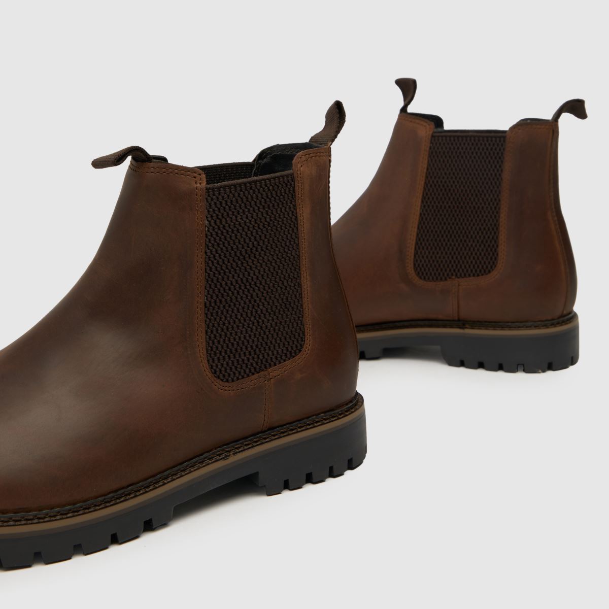 Schuh Dawson – Bruna chelsea-stövlar i läder