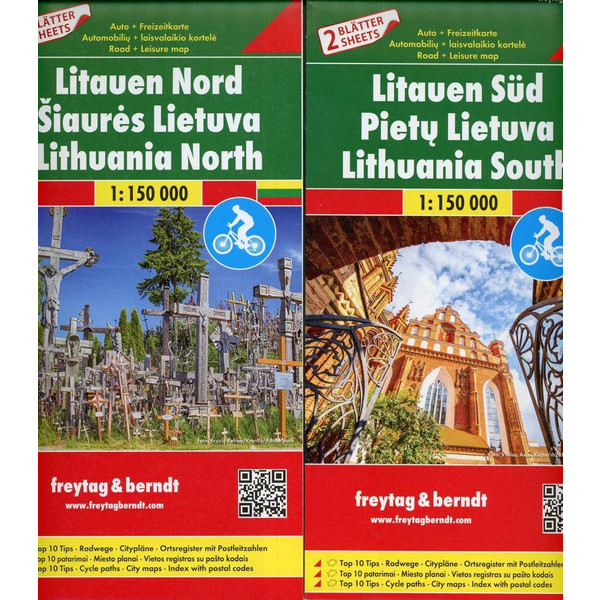 Litauen, Autokarten Set 1:150.000 - Straßenkarte