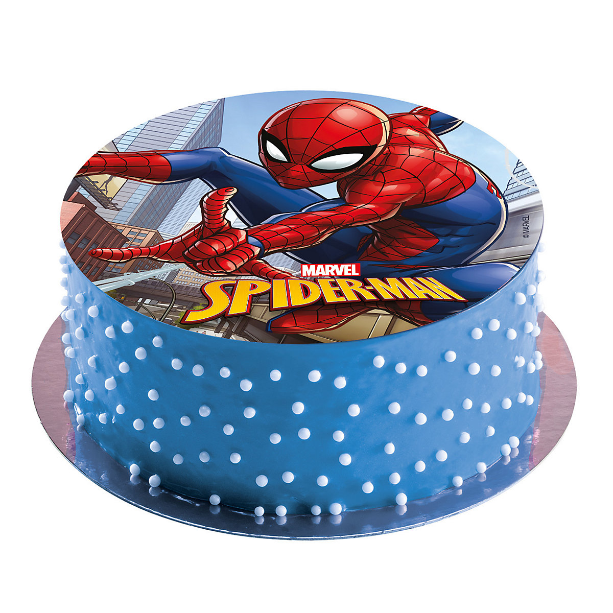 2er Set Spiderman Essbarer Tortenaufleger + Mini-Törtchenaufleger
