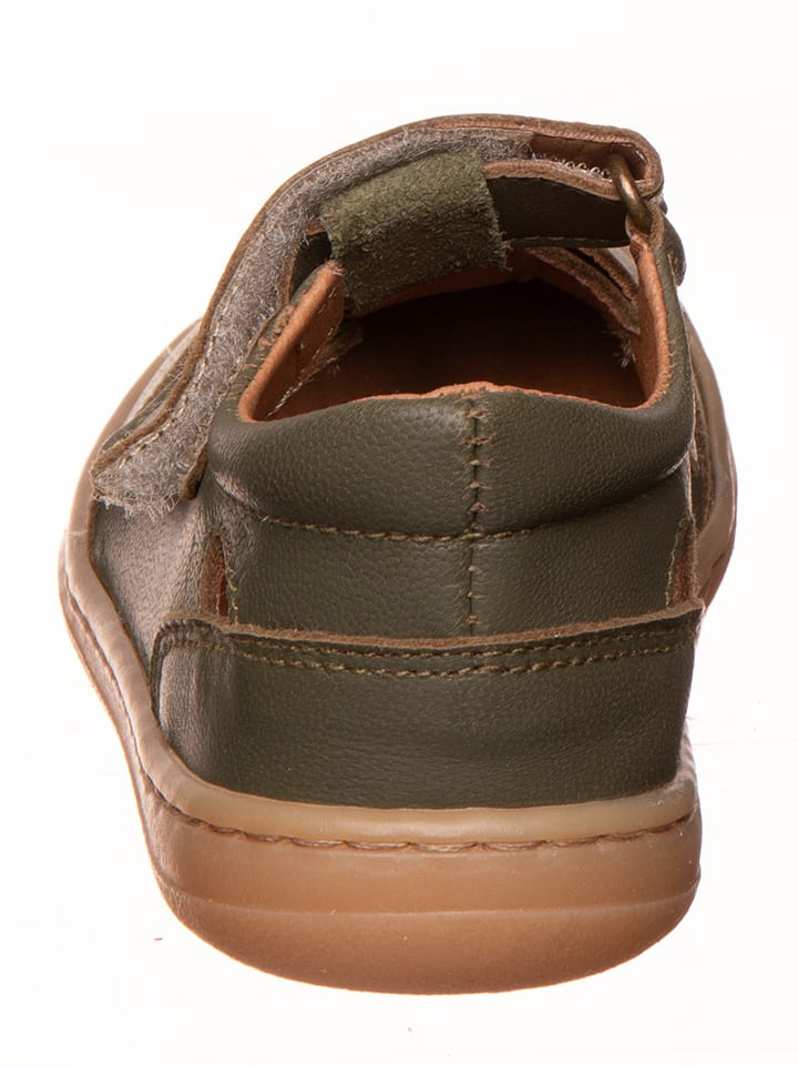 kmins Leder-Barfußschuhe in Khaki günstig kaufen