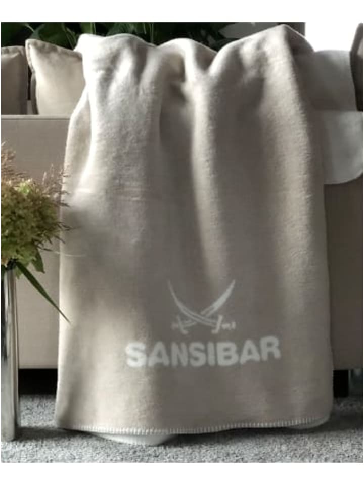 Sansibar Wohndecke Doubleface in Taupe günstig kaufen 150x200 cm