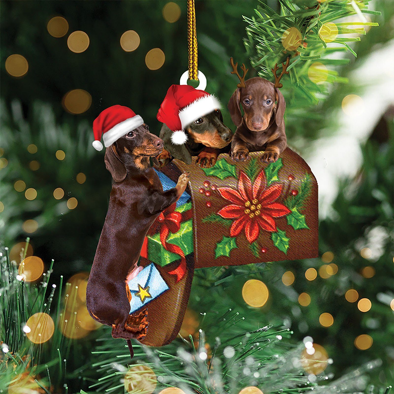 Rutaqian Christbaumschmuck Weihnachts-Anhänger Hängeornamente Weihnachtsanhänger Verzierung Deko