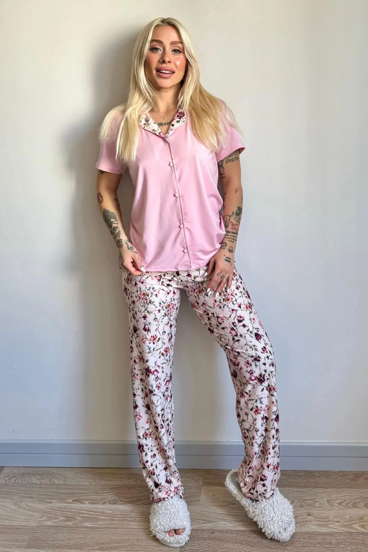 Pijamaevi  Pyjama set - Dunkelblau - Unifarben