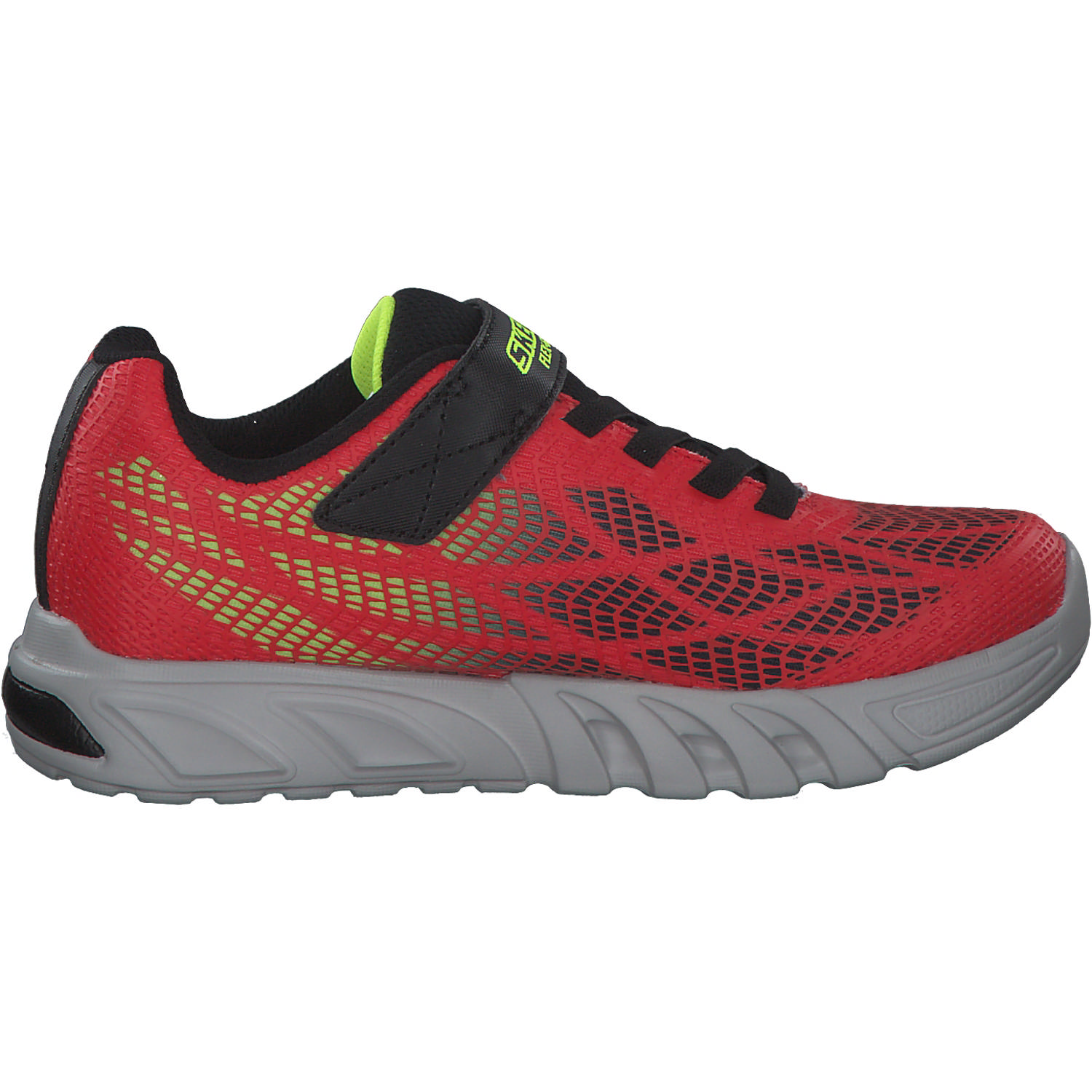 Skechers 400137L, Sneakers Low, Kinder, red/black/yellow