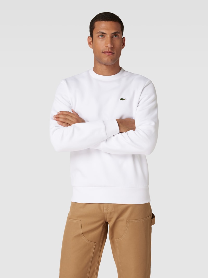 Sweatshirt mit Logo-Detail in weiß